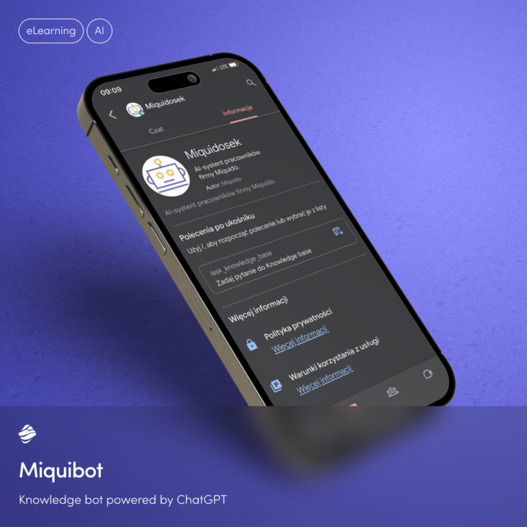Miquibot – Bot do dystrybucji informacji w firmie i obsługi klienta